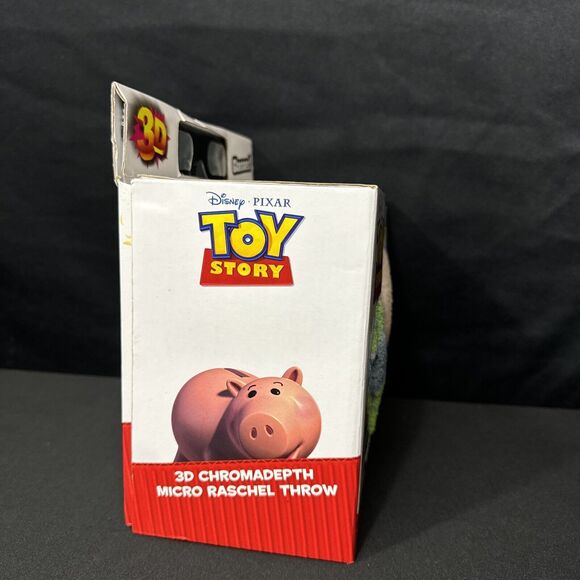 Toy Story 3D Chromadepth Micro Raschel Throw Blanket HTF Disney Pixar NEW Buzz - Picture 4 of 7